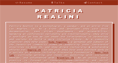 Desktop Screenshot of patriciarealini.com